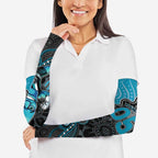 Custom Power Football Arm Sleeves Aboriginal Dot Art Pattern