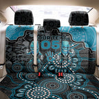 Custom Power Football Back Car Seat Cover Aboriginal Dot Art Pattern