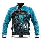 Custom Power Football Baseball Jacket Aboriginal Dot Art Pattern