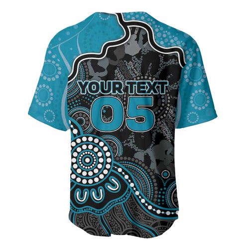 Custom Power Football Baseball Jersey Aboriginal Dot Art Pattern
