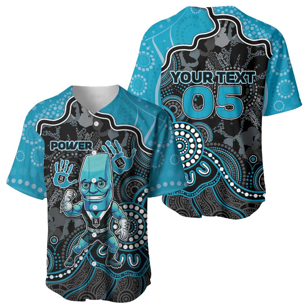 Custom Power Football Baseball Jersey Aboriginal Dot Art Pattern