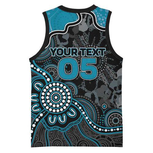 Custom Power Football Basketball Jersey Aboriginal Dot Art Pattern