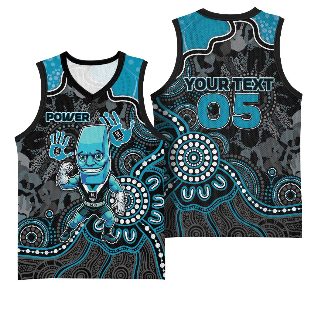 Custom Power Football Basketball Jersey Aboriginal Dot Art Pattern