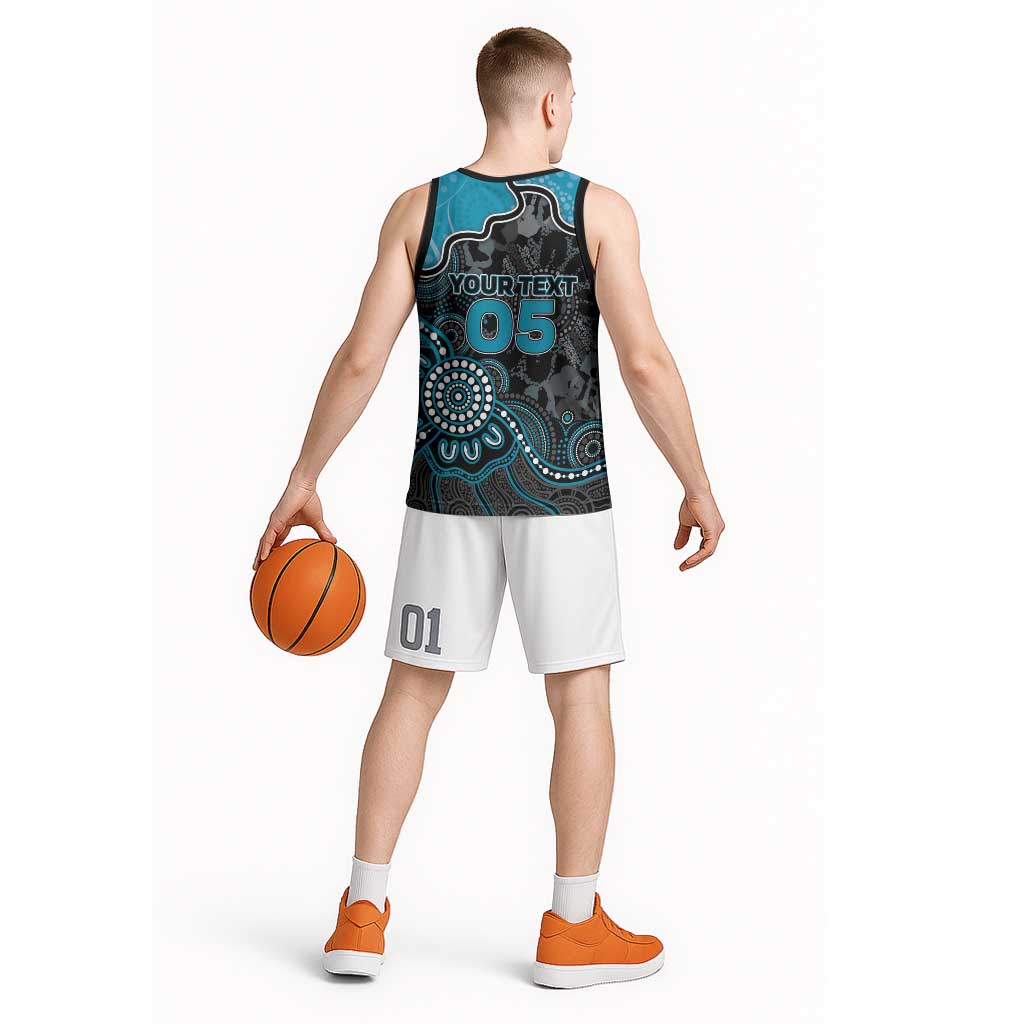 Custom Power Football Basketball Jersey Aboriginal Dot Art Pattern