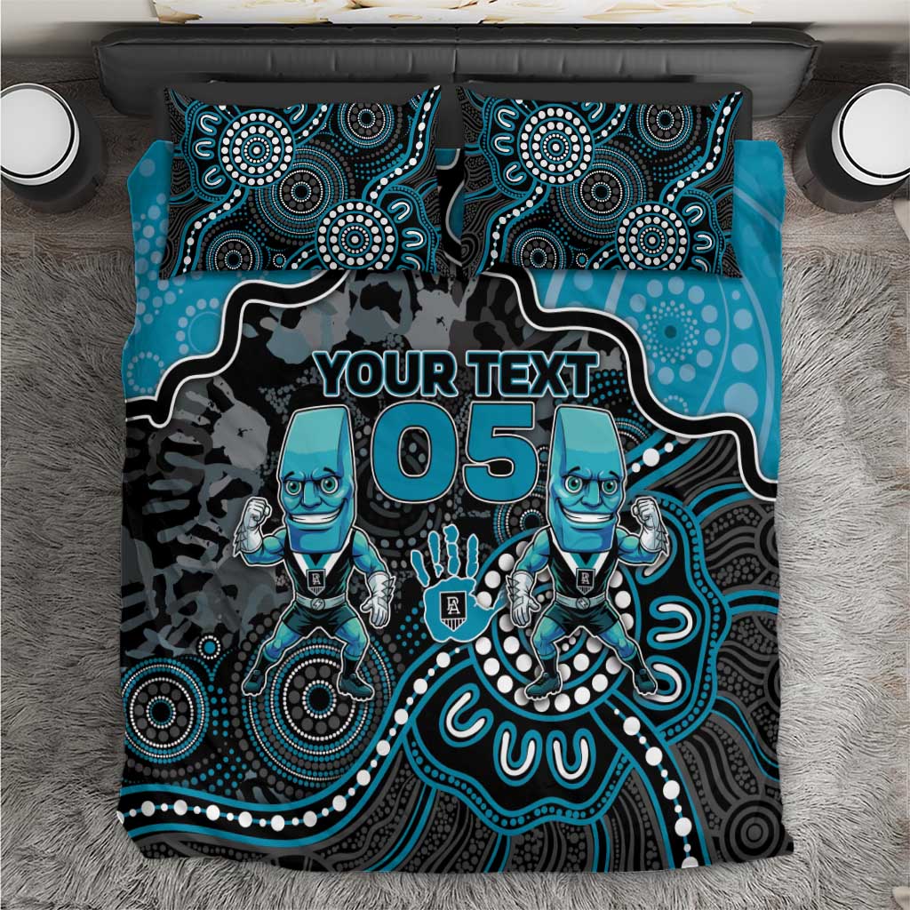 Custom Power Football Bedding Set Aboriginal Dot Art Pattern