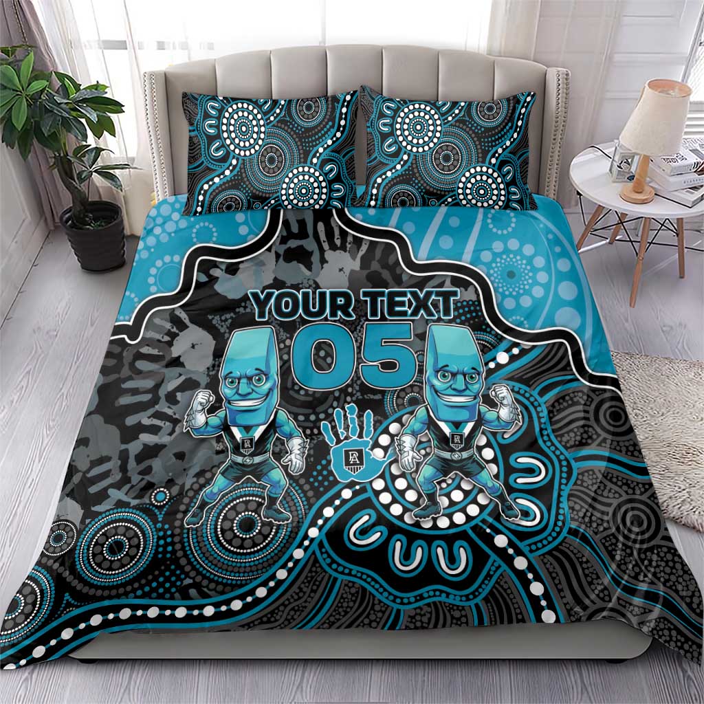 Custom Power Football Bedding Set Aboriginal Dot Art Pattern