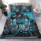 Custom Power Football Bedding Set Aboriginal Dot Art Pattern
