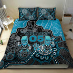 Custom Power Football Bedding Set Aboriginal Dot Art Pattern