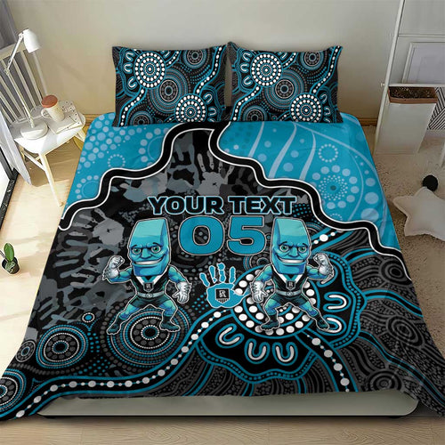 Custom Power Football Bedding Set Aboriginal Dot Art Pattern