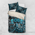 Custom Power Football Bedding Set Aboriginal Dot Art Pattern