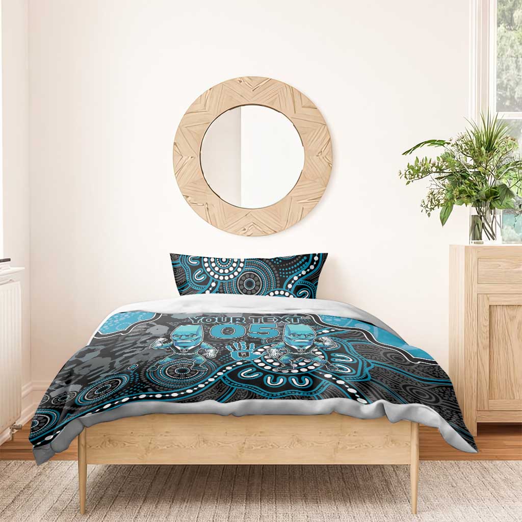 Custom Power Football Bedding Set Aboriginal Dot Art Pattern