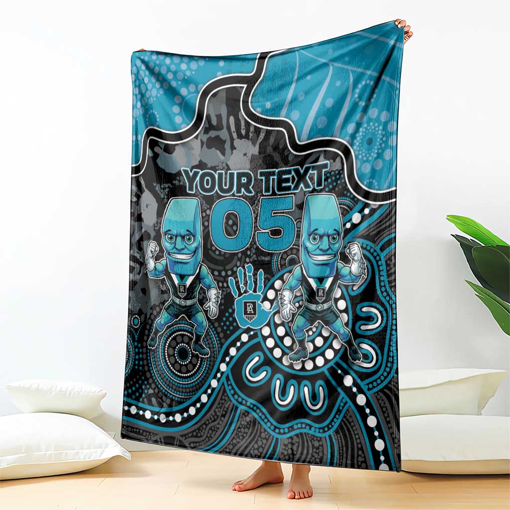 Custom Power Football Blanket Aboriginal Dot Art Pattern