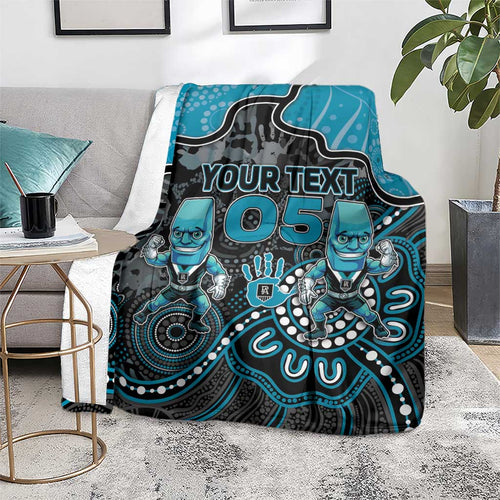 Custom Power Football Blanket Aboriginal Dot Art Pattern