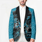 Custom Power Football Blazer Aboriginal Dot Art Pattern