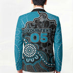 Custom Power Football Blazer Aboriginal Dot Art Pattern