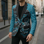 Custom Power Football Blazer Aboriginal Dot Art Pattern