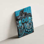 Custom Power Football Canvas Wall Art Aboriginal Dot Art Pattern