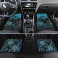 Custom Power Football Car Mats Aboriginal Dot Art Pattern