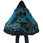 Custom Power Football Cloak Aboriginal Dot Art Pattern