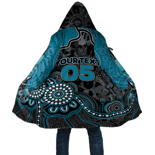 Custom Power Football Cloak Aboriginal Dot Art Pattern
