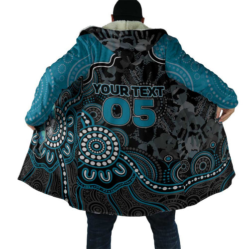 Custom Power Football Cloak Aboriginal Dot Art Pattern