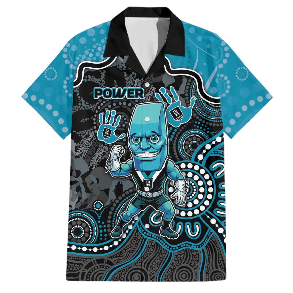 Custom Power Football Family Matching Mermaid Dress and Hawaiian Shirt Aboriginal Dot Art Pattern