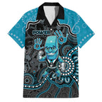 Custom Power Football Family Matching Puletasi and Hawaiian Shirt Aboriginal Dot Art Pattern