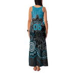 Custom Power Football Family Matching Tank Maxi Dress and Hawaiian Shirt Aboriginal Dot Art Pattern