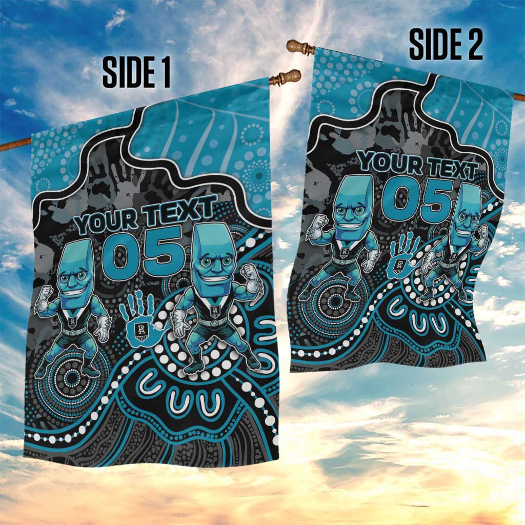 Custom Power Football Garden Flag Aboriginal Dot Art Pattern