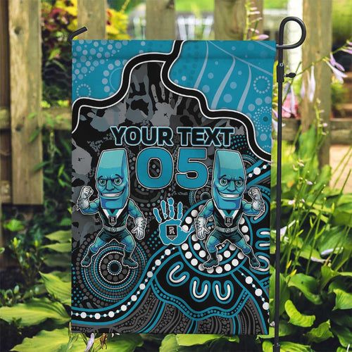 Custom Power Football Garden Flag Aboriginal Dot Art Pattern