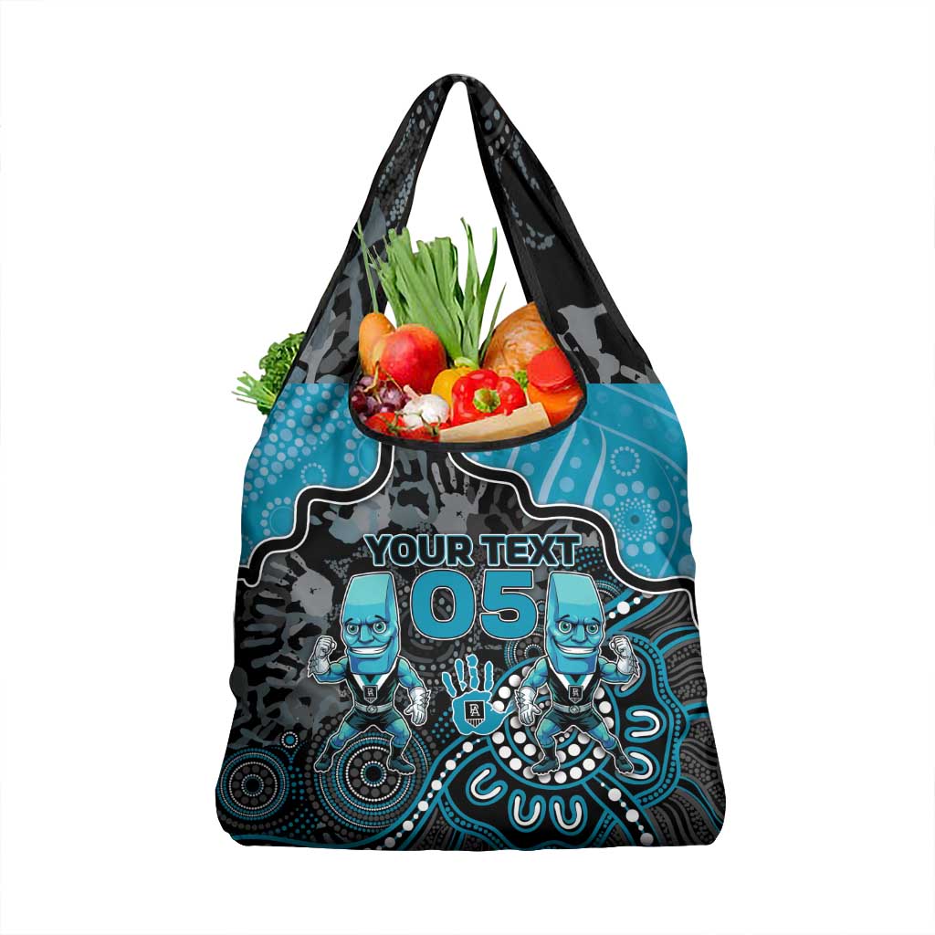 Custom Power Football Grocery Bag Aboriginal Dot Art Pattern