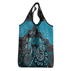 Custom Power Football Grocery Bag Aboriginal Dot Art Pattern