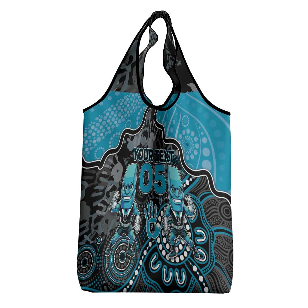 Custom Power Football Grocery Bag Aboriginal Dot Art Pattern