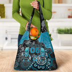 Custom Power Football Grocery Bag Aboriginal Dot Art Pattern