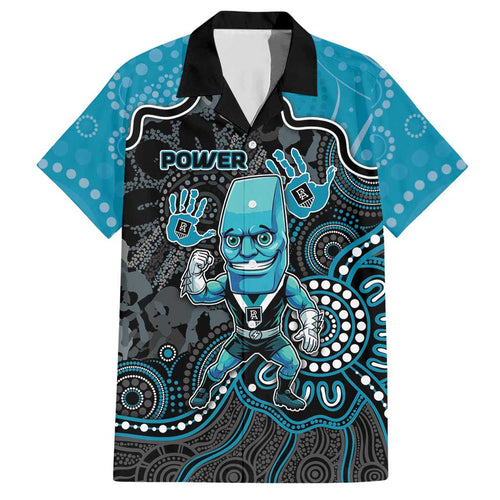 Custom Power Football Hawaiian Shirt Aboriginal Dot Art Pattern