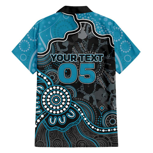 Custom Power Football Hawaiian Shirt Aboriginal Dot Art Pattern