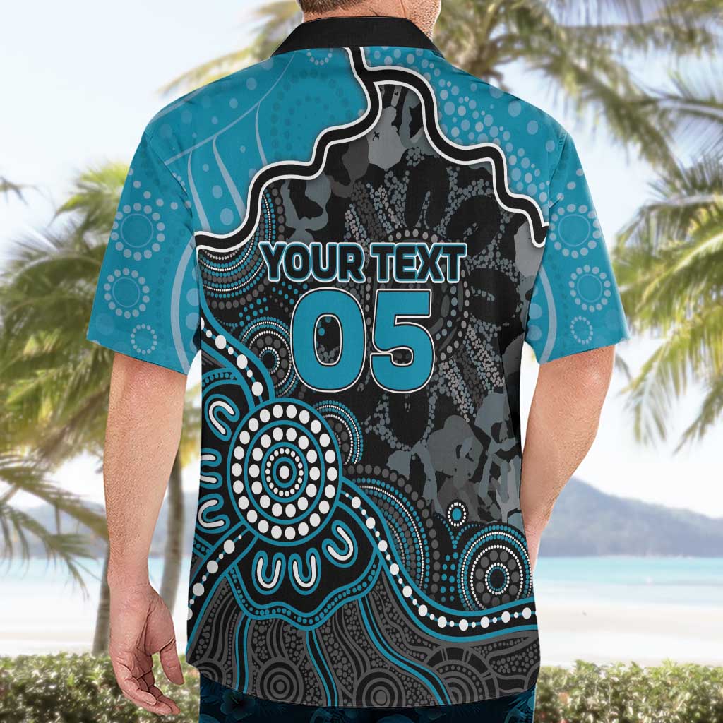Custom Power Football Hawaiian Shirt Aboriginal Dot Art Pattern