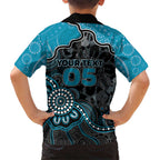 Custom Power Football Hawaiian Shirt Aboriginal Dot Art Pattern