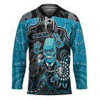Custom Power Football Hockey Jersey Aboriginal Dot Art Pattern