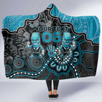 Custom Power Football Hooded Blanket Aboriginal Dot Art Pattern