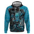 Custom Power Football Hoodie Aboriginal Dot Art Pattern