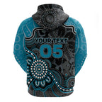 Custom Power Football Hoodie Aboriginal Dot Art Pattern