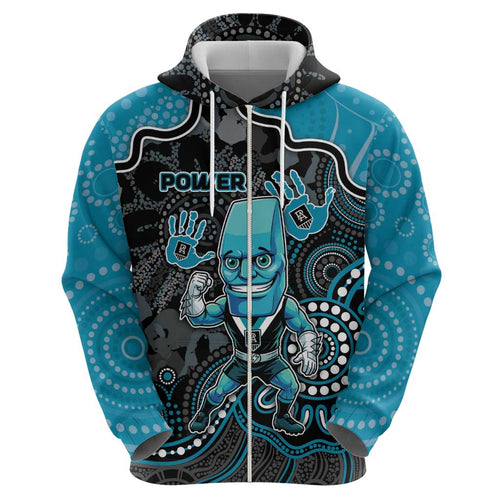 Custom Power Football Hoodie Aboriginal Dot Art Pattern