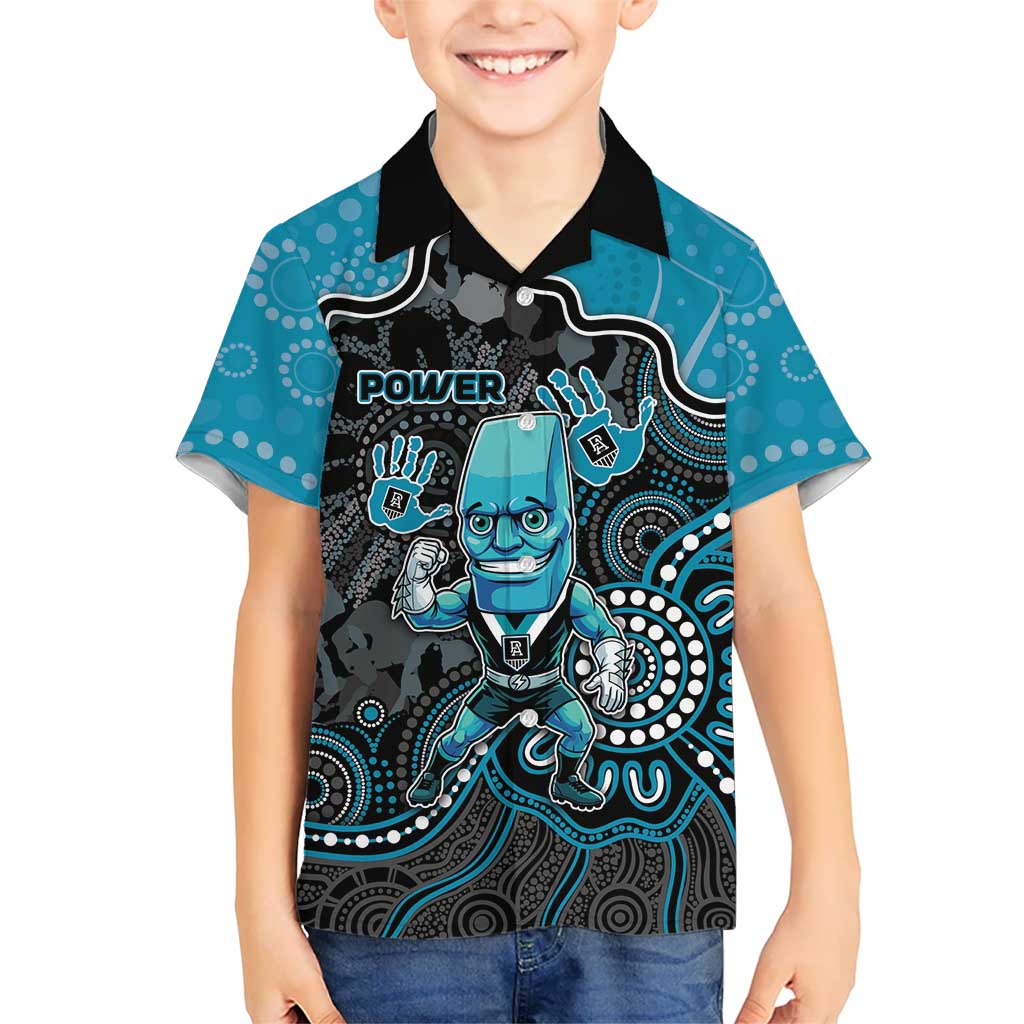 Custom Power Football Kid Hawaiian Shirt Aboriginal Dot Art Pattern