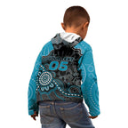 Custom Power Football Kid Hoodie Aboriginal Dot Art Pattern