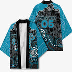 Custom Power Football Kimono Aboriginal Dot Art Pattern