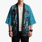 Custom Power Football Kimono Aboriginal Dot Art Pattern
