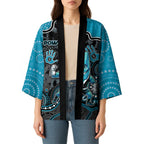 Custom Power Football Kimono Aboriginal Dot Art Pattern