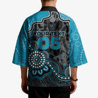 Custom Power Football Kimono Aboriginal Dot Art Pattern