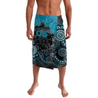 Custom Power Football Lavalava Aboriginal Dot Art Pattern